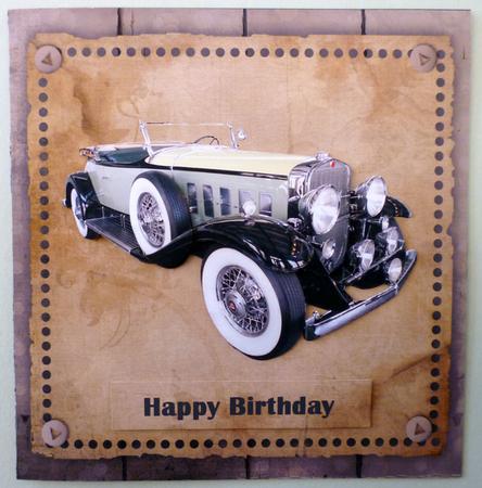 Vintage Car Birthday by Michelle Chivers