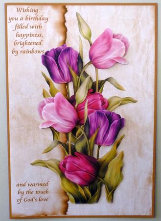 Birthday Tulips by Michelle Chivers