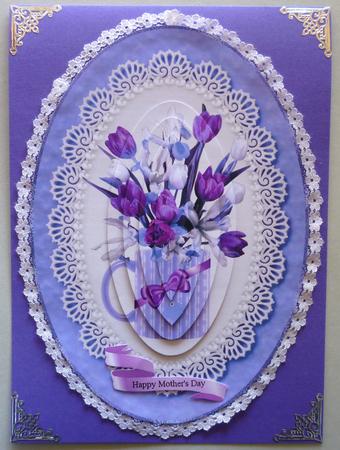 Bouquet in a Coffee Mug Card Topper by Michelle Chivers