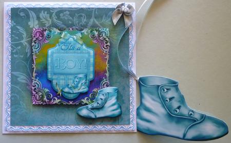 It's a Boy Decoupage and Gift Tag by Michelle Chivers