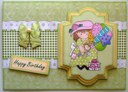 Birthday Girl in Green by Michelle Chivers