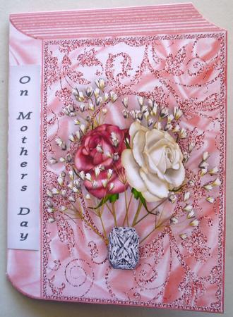Sweet Roses with a Jewel, Folded Book by Michelle Chivers