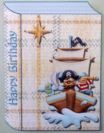 Pirate Ship Book Card by Michelle Chivers