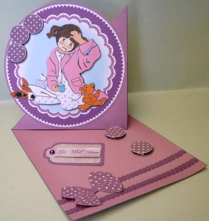 Get Well Soon Easel with a Twist Card Kit by Michelle Chivers