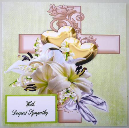 Easter/sympathy 8x8 Topper by Michelle Chivers