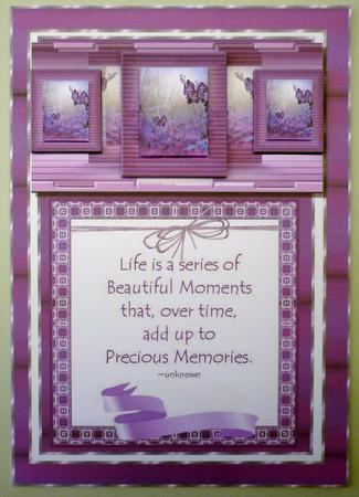 Beautiful Moments Card Topper by Michelle Chivers