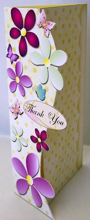 Cute Flowers & Butterflies Letter Fold Card 3 by Michelle Chivers