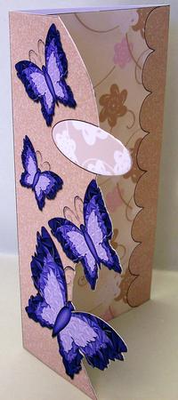 Butterflies Letter Fold Card 5 by Michelle Chivers