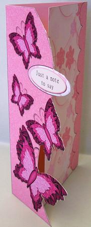 Butterflies Letter Fold Card 10 by Michelle Chivers