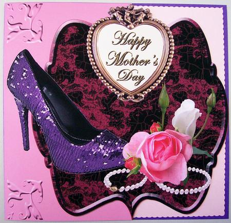 Purple Shoe with Roses by Michelle Chivers
