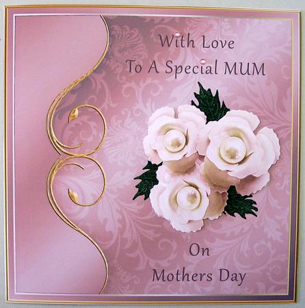 Pink Roses & Pearls - Mothers Day by Michelle Chivers