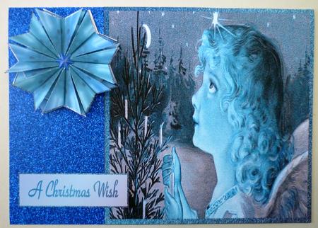 Christmas Wish - Teabag Tile + Card by Michelle Chivers