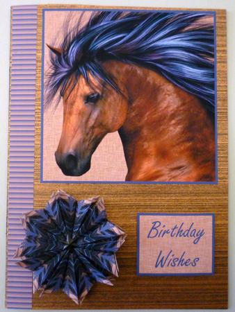 Stunning Horse Topper & Tbag Tile Sheet by Michelle Chivers