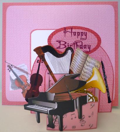 3D Box Classical Music (pink) by Michelle Chivers