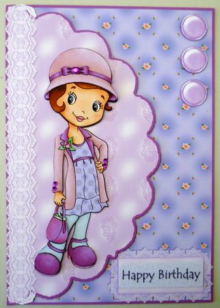 1920's Lady Envelope Card by Michelle Chivers