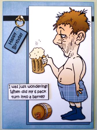 Berts Lost His 6 Pack Quick Card by Michelle Chivers