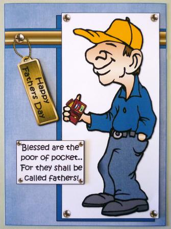 Vince is Poor of Pocket Fathers Day Quick Card by Michelle Chivers