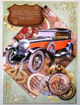 Any Man Can Be a Father A4 Decoupage Sheet by Michelle Chivers