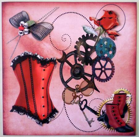 8x8 Sexy Lady Steampunk by Michelle Chivers