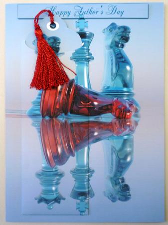 Chess Father's Day / Birthday Bookmark Card by Michelle Chivers