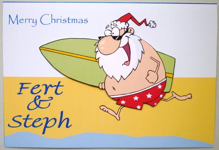 Santa in the Sun Quick Pyramid Card by Michelle Chivers