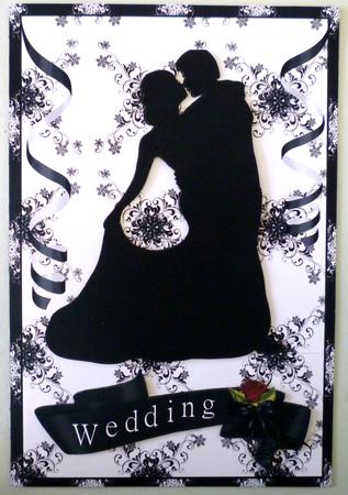 Wedding Anniversary Black and White by Michelle Chivers