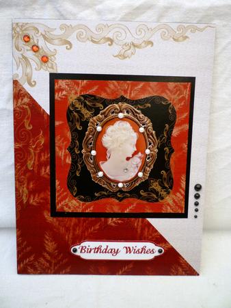 Cameo Card Front with Toppers by Michelle Chivers