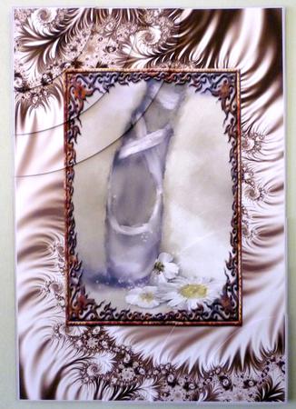 Ballet Dancer with Satin Swirl Corner Stacker by Michelle Chivers