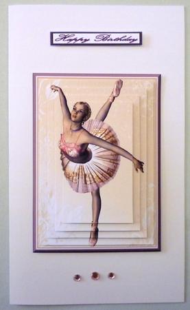 Ballerina Pyramid Card by Michelle Chivers