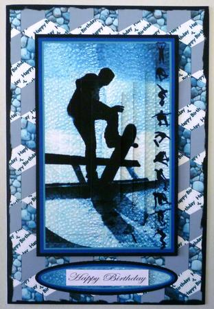 Scateboarding Birthday Boy by Michelle Chivers