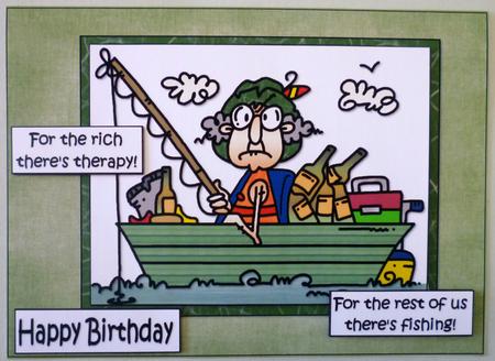 Gus Fishes for Therapy Quick Card by Michelle Chivers