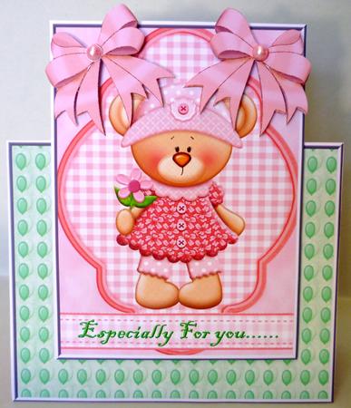 Cute Bear Frannie Over the Edge by Michelle Chivers