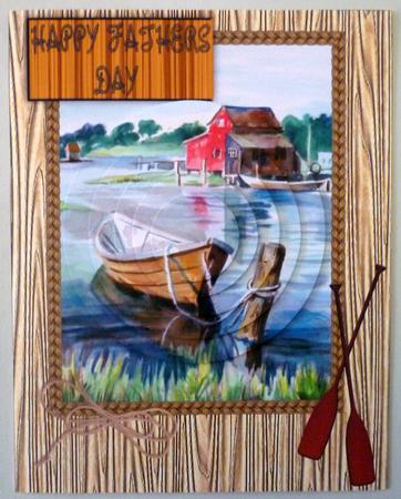 Vintage Boating Fathers Day Card by Michelle Chivers