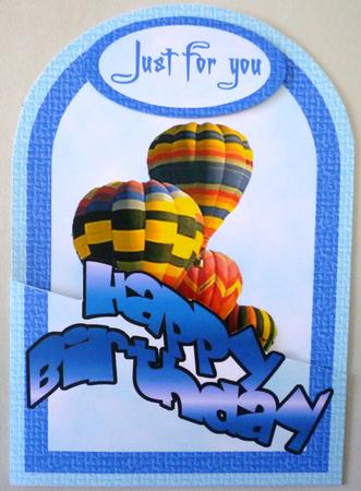 Up and Away Cutaway Card by Michelle Chivers