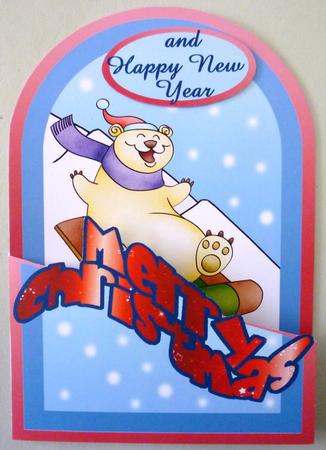 Polar Bear Sledging Cutaway by Michelle Chivers