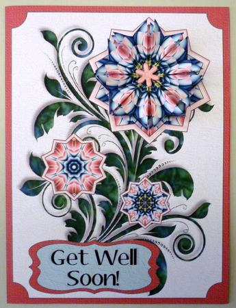 Get Well Soon Tea Bag Tile Bouquet by Michelle Chivers