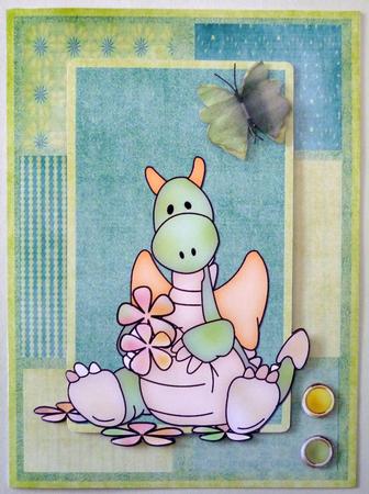 Jiggy with Flowers Card by Michelle Chivers