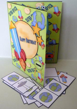 Outer Space Domino Card Wallet Kit by Michelle Chivers