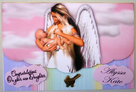 Baby with Angel Female by Michelle Chivers
