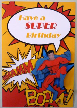 Super Birthday Card Topper by Michelle Chivers