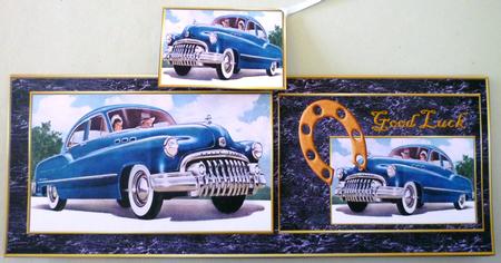 Male Card Vintage Good Luck by Michelle Chivers