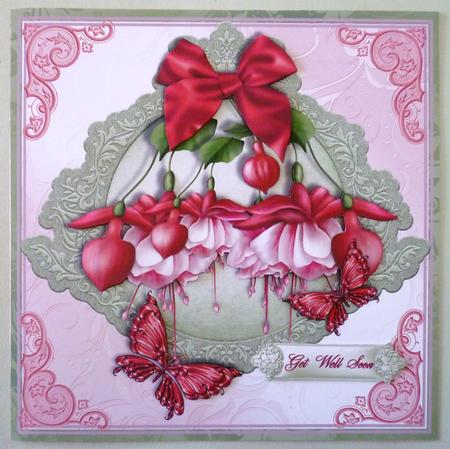 Fushia Topper in Pink and Pastel Green by Michelle Chivers