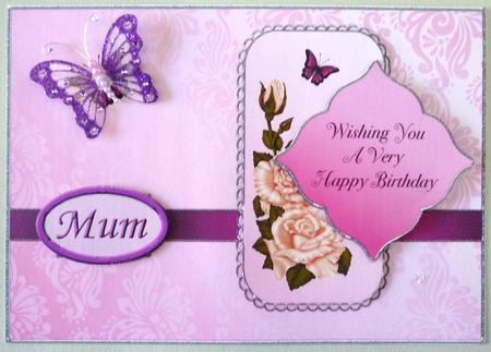Roses & Butterflies - Birthday by Michelle Chivers