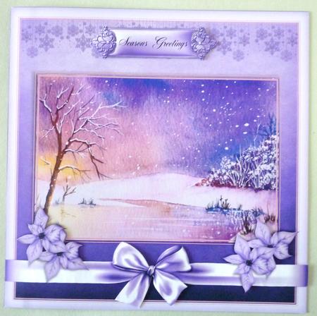 Christmas Scene Card Topper by Michelle Chivers