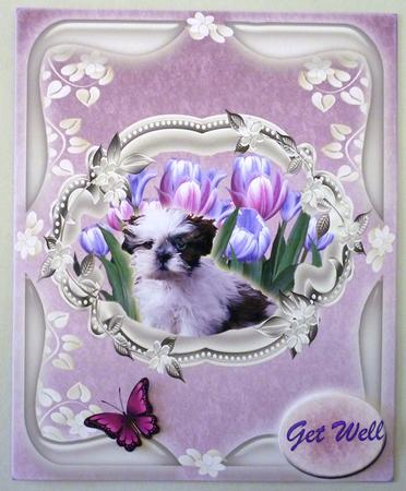 A Lovely Puppy Card Topper for Any Occasion by Michelle Chivers