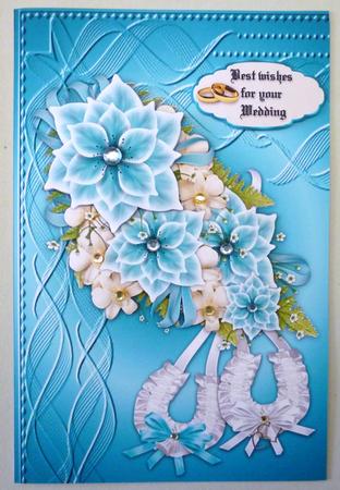 Teal and White Bouquet Wedding by Michelle Chivers