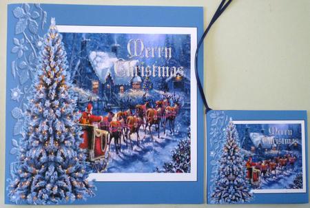 Merry Christmas Card and Gift Tag by Michelle Chivers