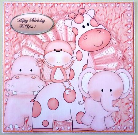 Jungle Animals Birthday Girl by Michelle Chivers