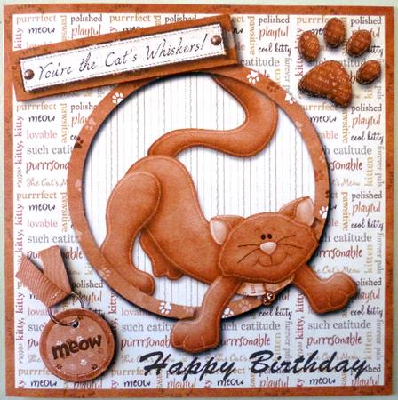 Wishing You a Purrrrr-fect Day Cats Whiskers Card & Insert#2 by Michelle Chivers