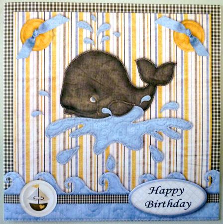 Whale of a Time Card & Insert + 7 Various Sentiments by Michelle Chivers